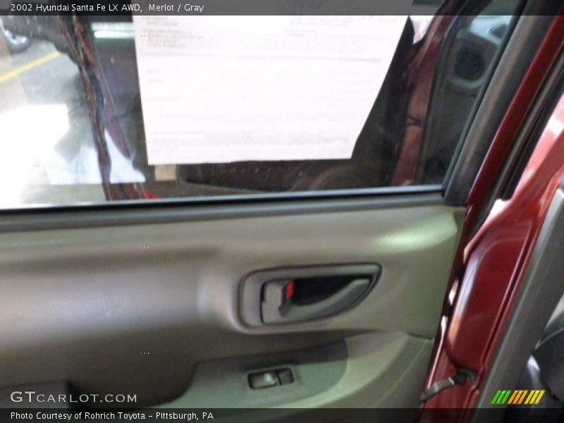 Merlot / Gray 2002 Hyundai Santa Fe LX AWD