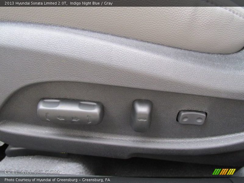 Indigo Night Blue / Gray 2013 Hyundai Sonata Limited 2.0T