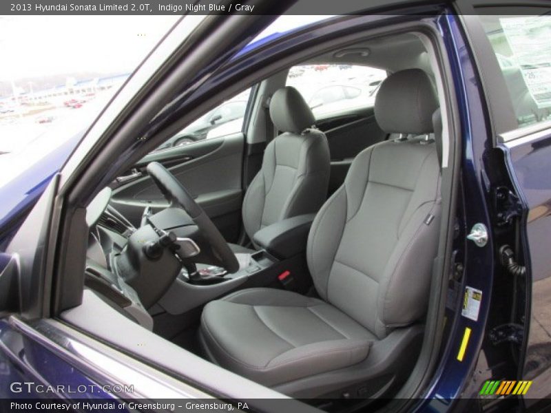 Indigo Night Blue / Gray 2013 Hyundai Sonata Limited 2.0T