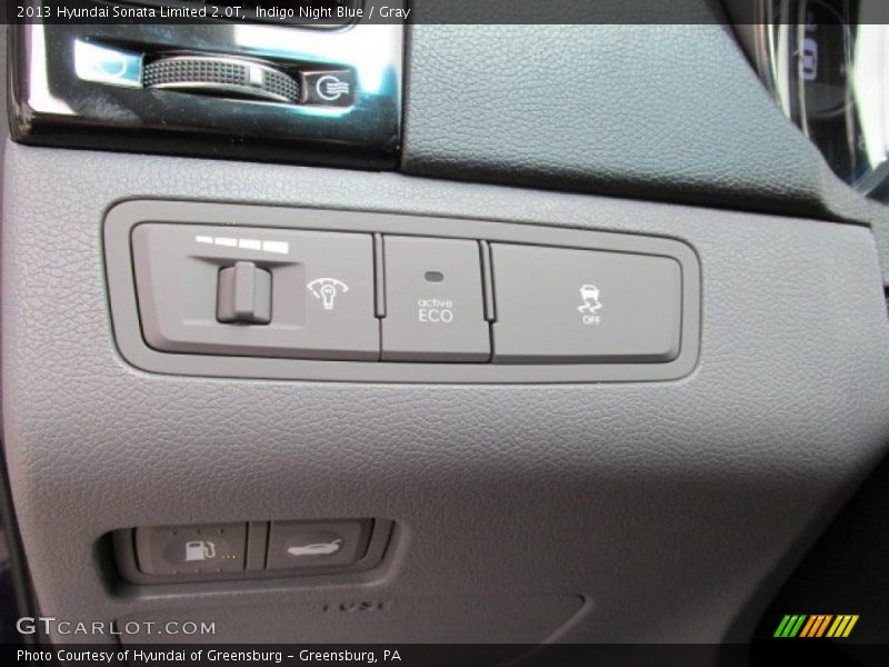 Indigo Night Blue / Gray 2013 Hyundai Sonata Limited 2.0T