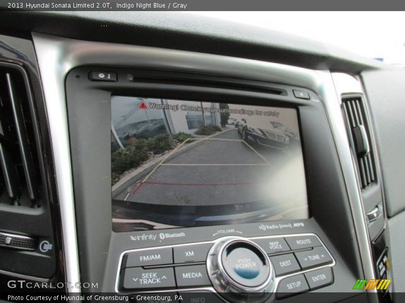 Indigo Night Blue / Gray 2013 Hyundai Sonata Limited 2.0T