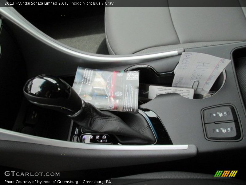 Indigo Night Blue / Gray 2013 Hyundai Sonata Limited 2.0T