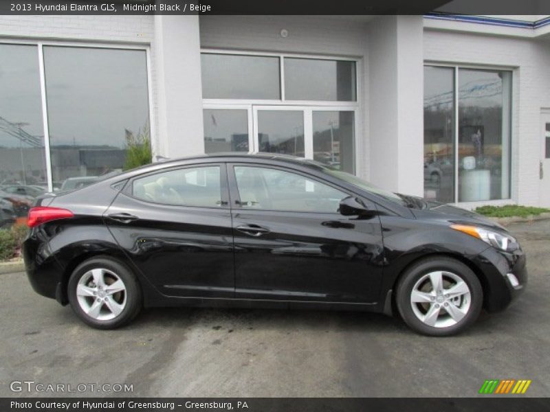Midnight Black / Beige 2013 Hyundai Elantra GLS