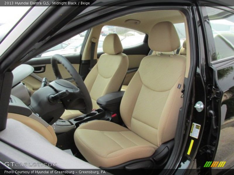 Midnight Black / Beige 2013 Hyundai Elantra GLS