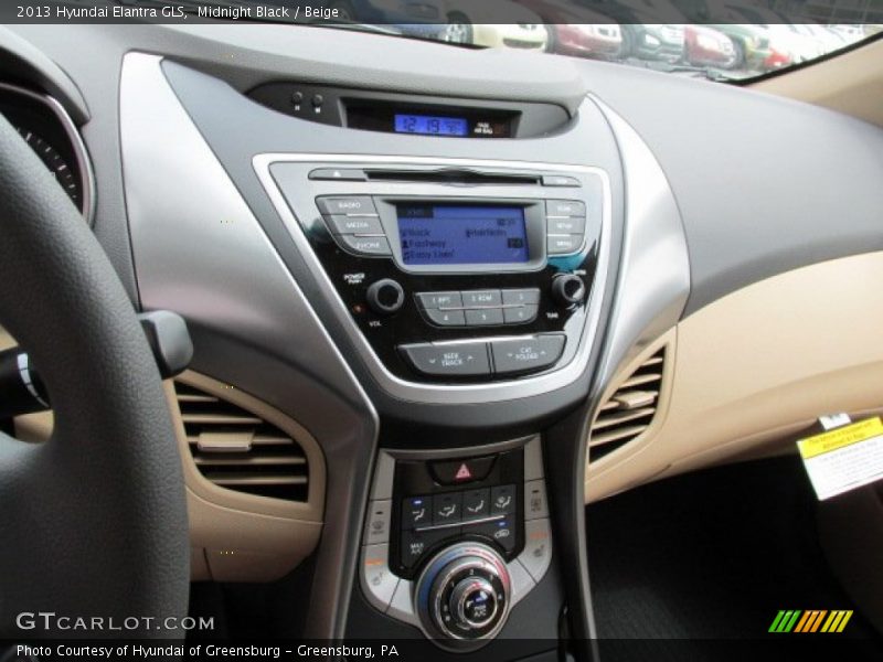 Midnight Black / Beige 2013 Hyundai Elantra GLS
