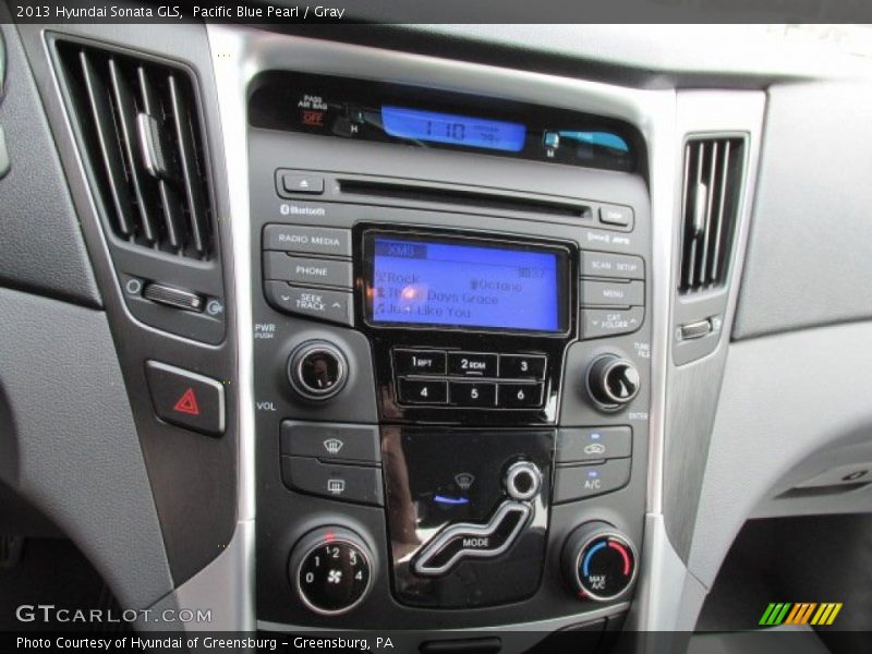 Pacific Blue Pearl / Gray 2013 Hyundai Sonata GLS