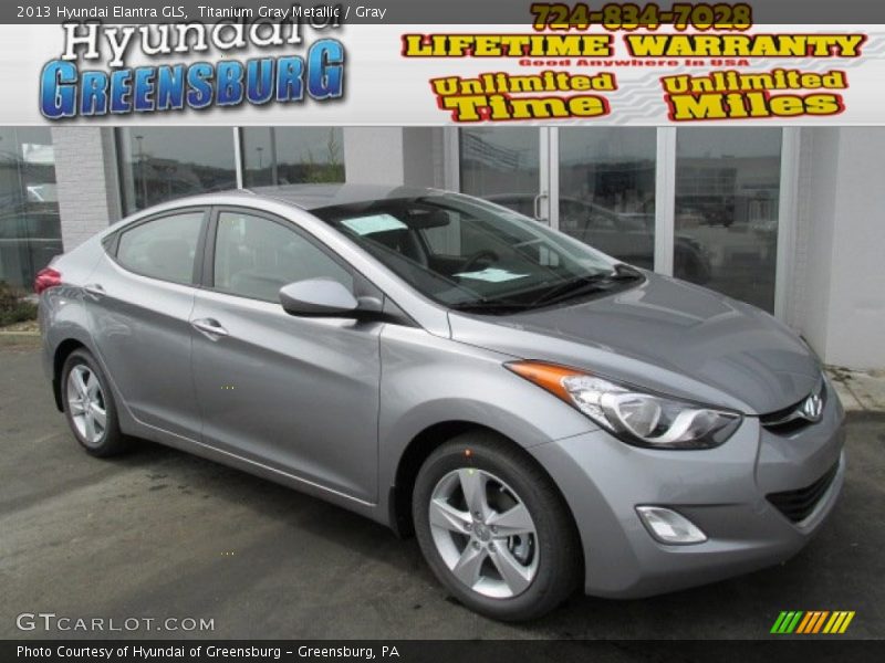 Titanium Gray Metallic / Gray 2013 Hyundai Elantra GLS