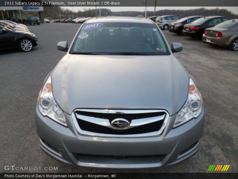 Steel Silver Metallic / Off-Black 2011 Subaru Legacy 2.5i Premium