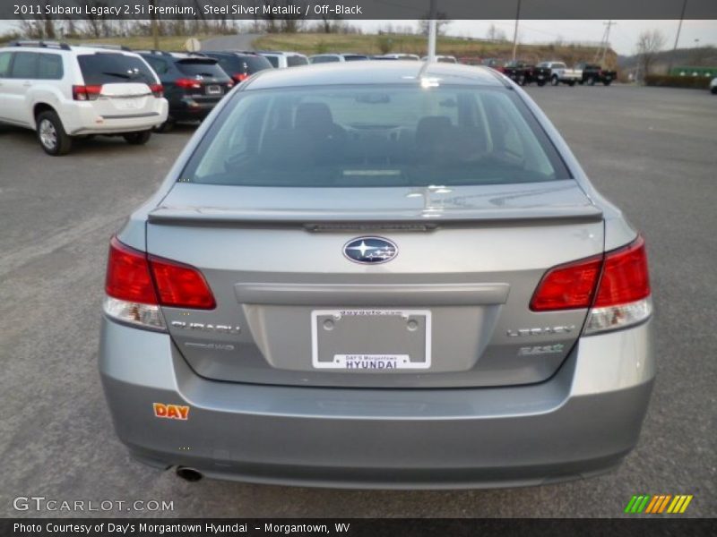 Steel Silver Metallic / Off-Black 2011 Subaru Legacy 2.5i Premium