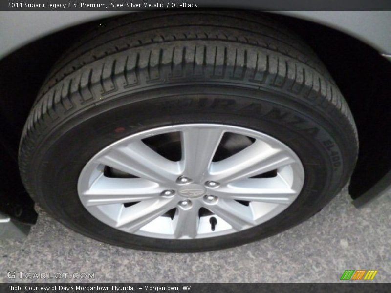 Steel Silver Metallic / Off-Black 2011 Subaru Legacy 2.5i Premium