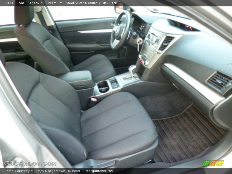 Steel Silver Metallic / Off-Black 2011 Subaru Legacy 2.5i Premium