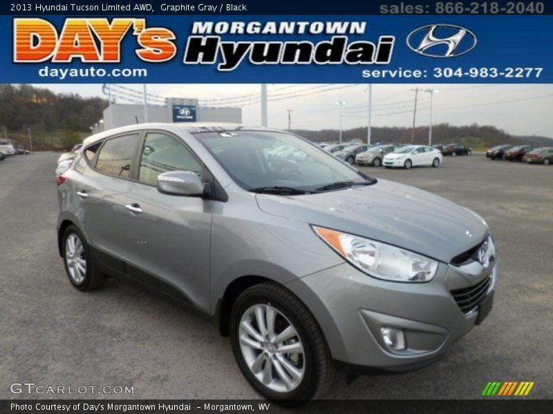 Graphite Gray / Black 2013 Hyundai Tucson Limited AWD