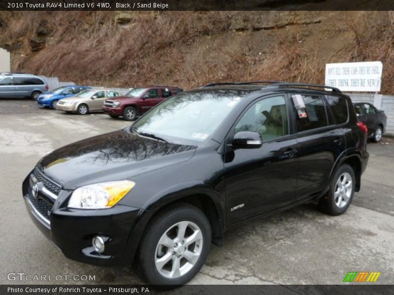 Black / Sand Beige 2010 Toyota RAV4 Limited V6 4WD