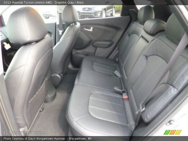 Rear Seat of 2013 Tucson Limited AWD
