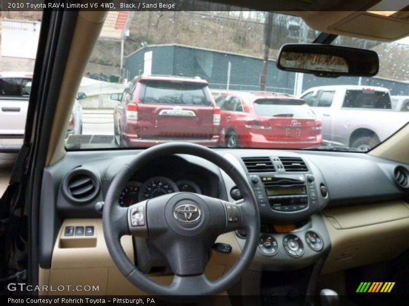 Black / Sand Beige 2010 Toyota RAV4 Limited V6 4WD