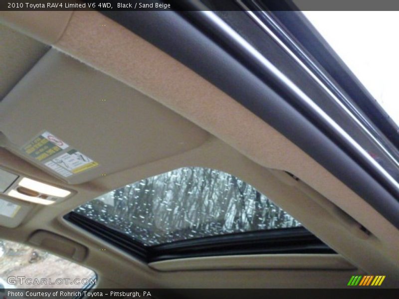 Black / Sand Beige 2010 Toyota RAV4 Limited V6 4WD
