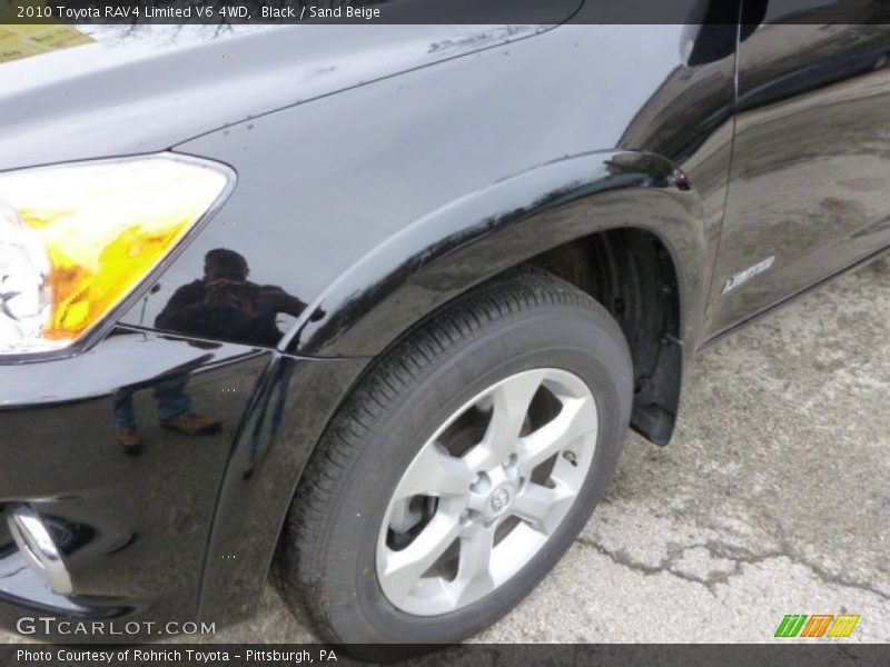 Black / Sand Beige 2010 Toyota RAV4 Limited V6 4WD