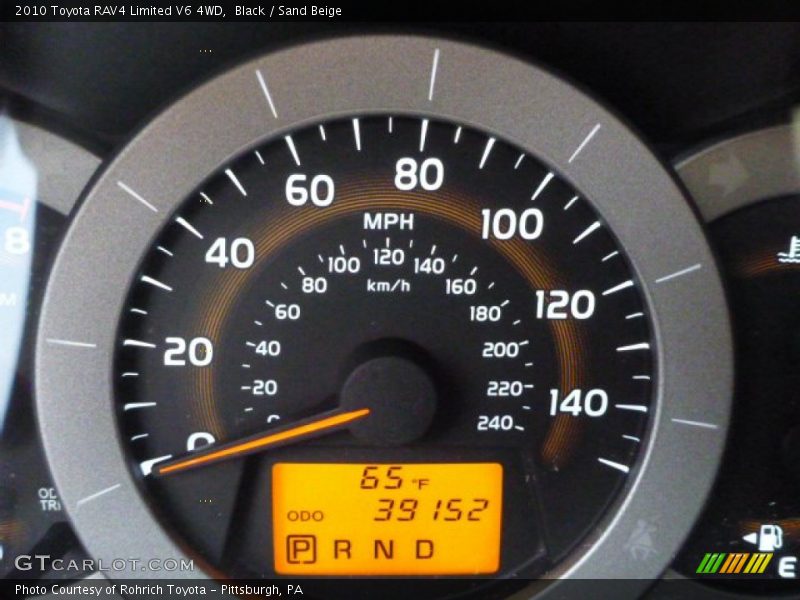 Black / Sand Beige 2010 Toyota RAV4 Limited V6 4WD