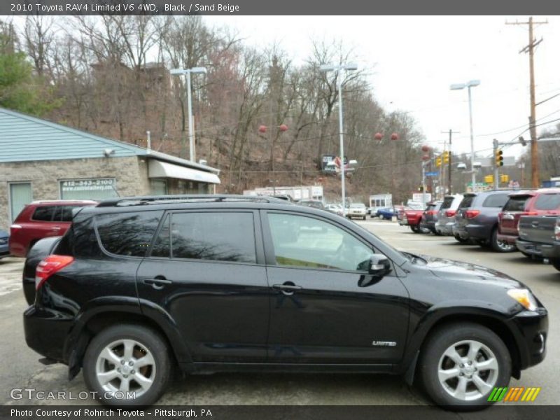 Black / Sand Beige 2010 Toyota RAV4 Limited V6 4WD