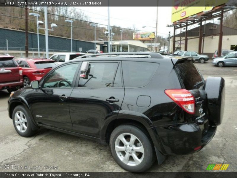 Black / Sand Beige 2010 Toyota RAV4 Limited V6 4WD