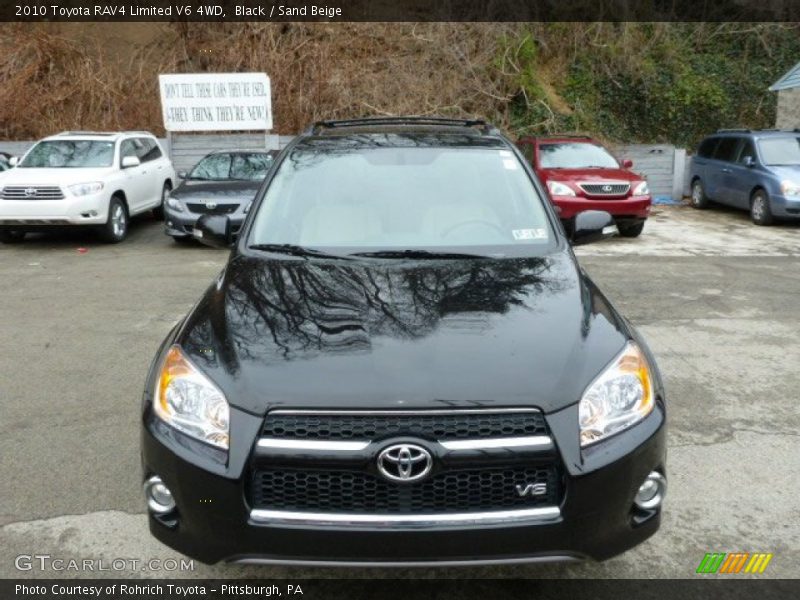 Black / Sand Beige 2010 Toyota RAV4 Limited V6 4WD