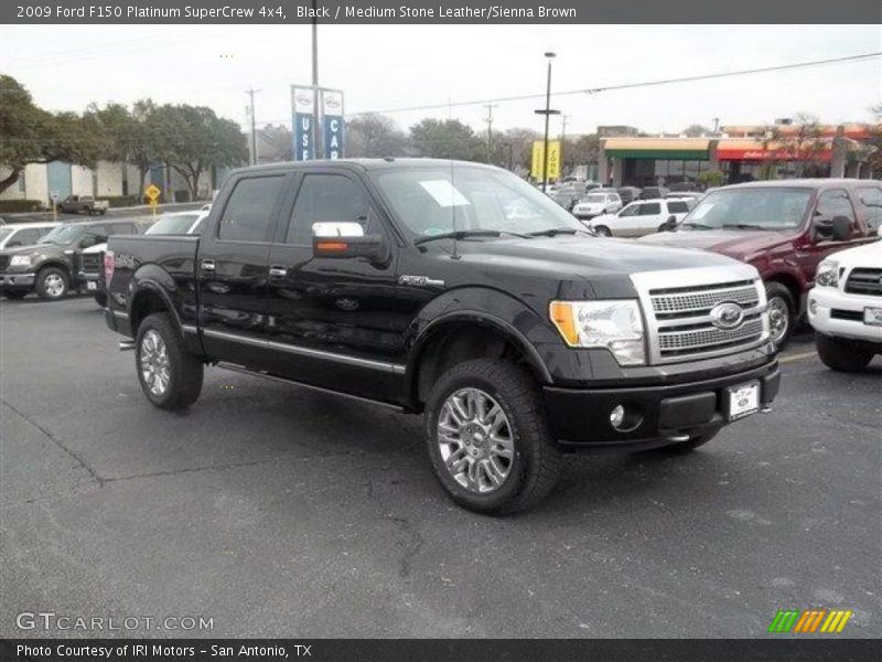 Black / Medium Stone Leather/Sienna Brown 2009 Ford F150 Platinum SuperCrew 4x4