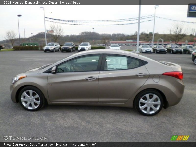 Desert Bronze / Beige 2013 Hyundai Elantra Limited