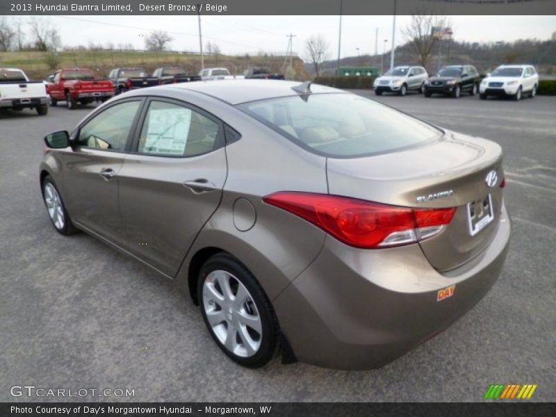 Desert Bronze / Beige 2013 Hyundai Elantra Limited