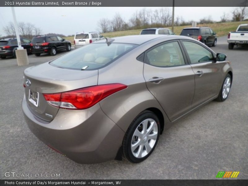 Desert Bronze / Beige 2013 Hyundai Elantra Limited