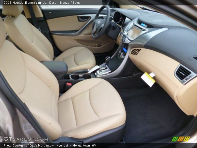Desert Bronze / Beige 2013 Hyundai Elantra Limited