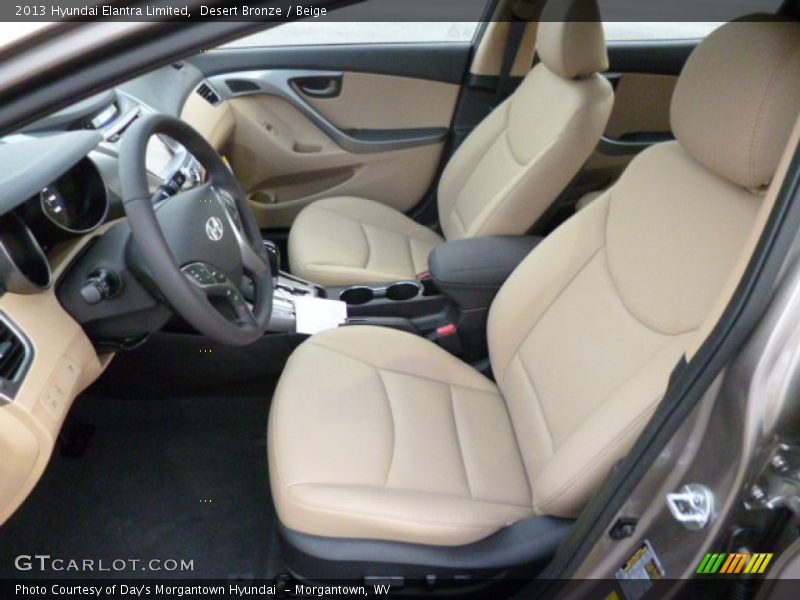 Desert Bronze / Beige 2013 Hyundai Elantra Limited