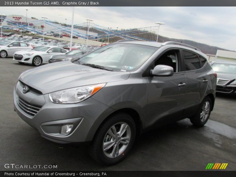 Graphite Gray / Black 2013 Hyundai Tucson GLS AWD