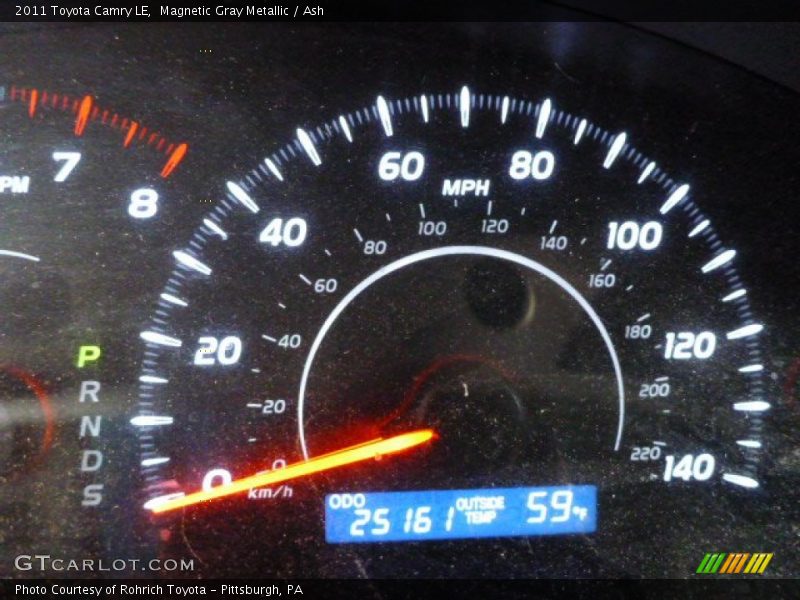 Magnetic Gray Metallic / Ash 2011 Toyota Camry LE