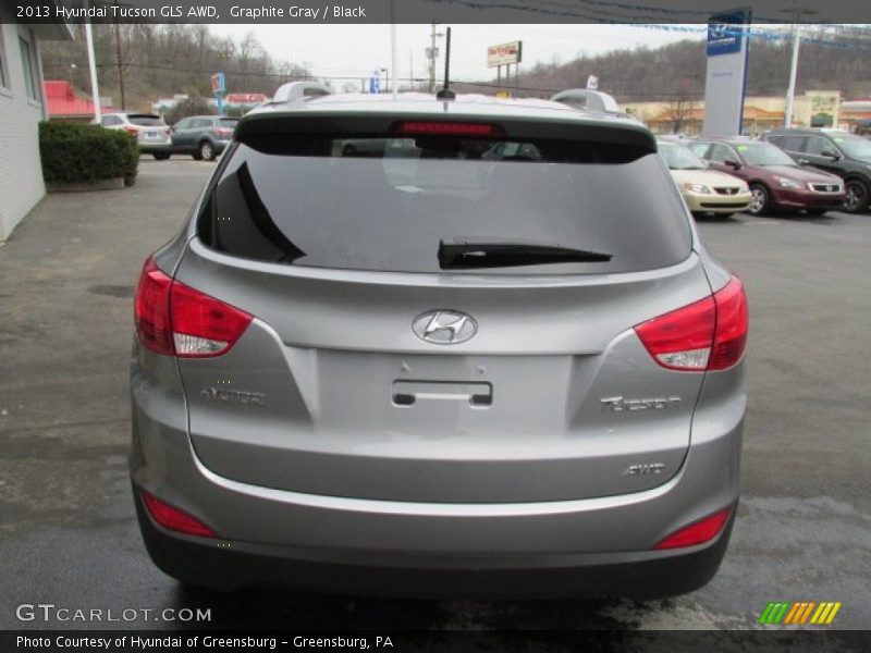 Graphite Gray / Black 2013 Hyundai Tucson GLS AWD