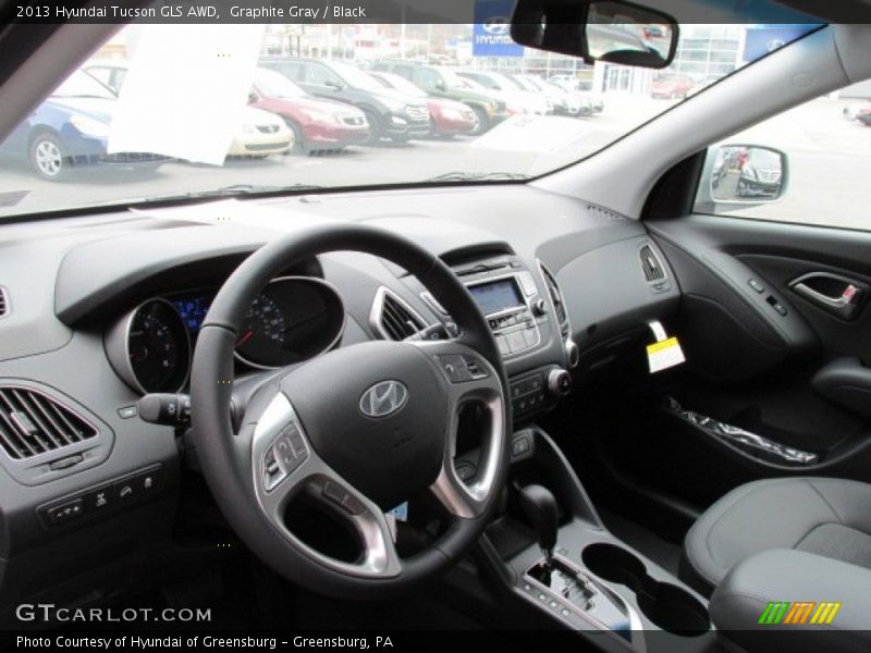 Graphite Gray / Black 2013 Hyundai Tucson GLS AWD