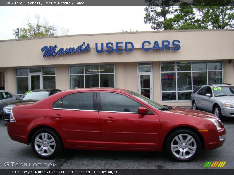 Redfire Metallic / Camel 2007 Ford Fusion SEL