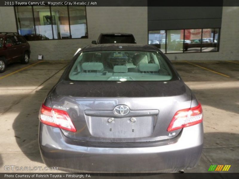 Magnetic Gray Metallic / Ash 2011 Toyota Camry LE