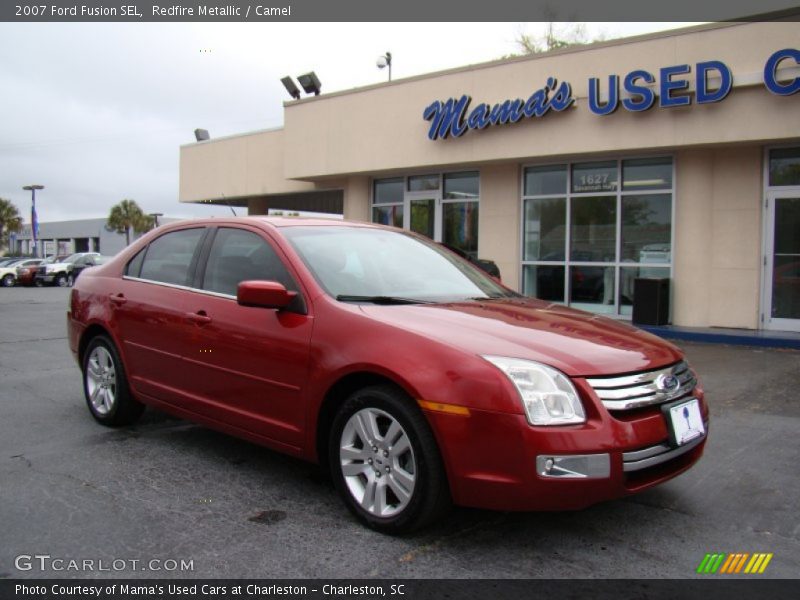 Redfire Metallic / Camel 2007 Ford Fusion SEL