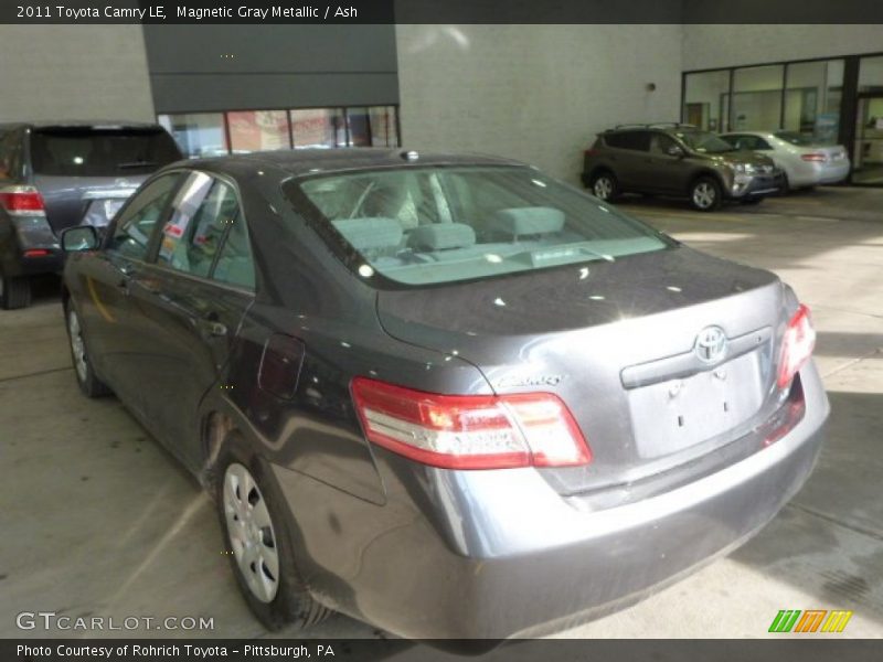 Magnetic Gray Metallic / Ash 2011 Toyota Camry LE