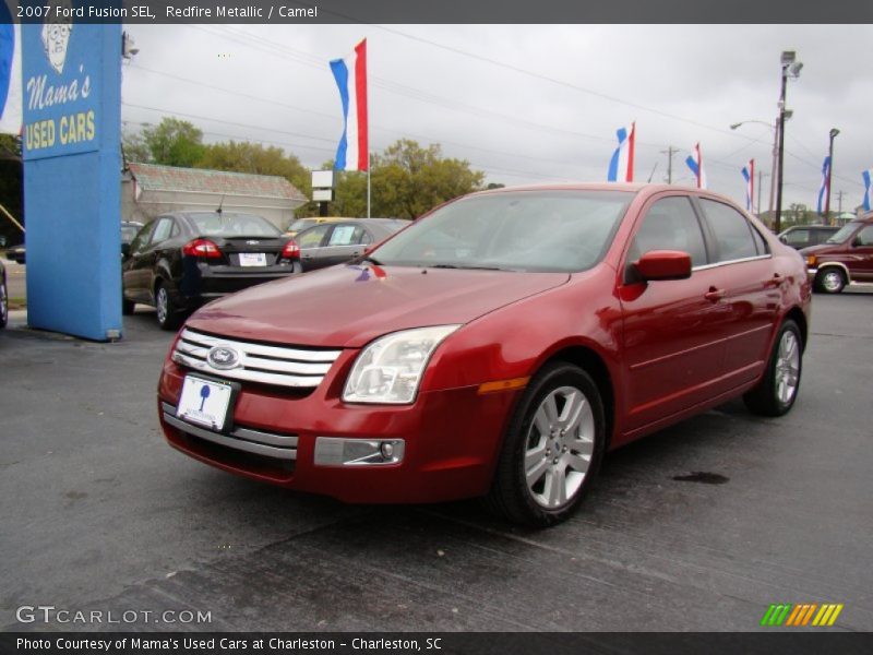 Redfire Metallic / Camel 2007 Ford Fusion SEL