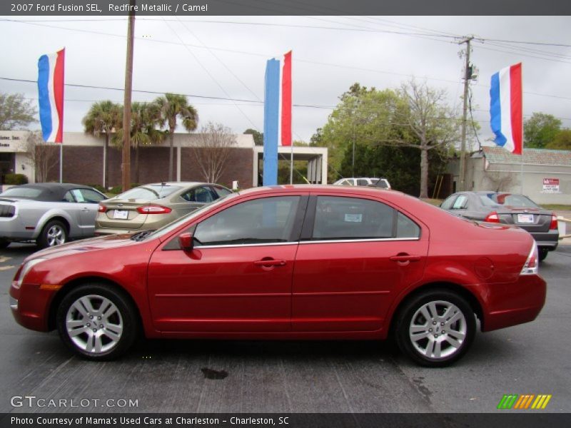 Redfire Metallic / Camel 2007 Ford Fusion SEL