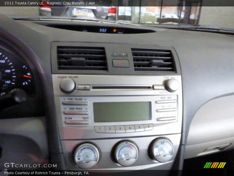 Magnetic Gray Metallic / Ash 2011 Toyota Camry LE