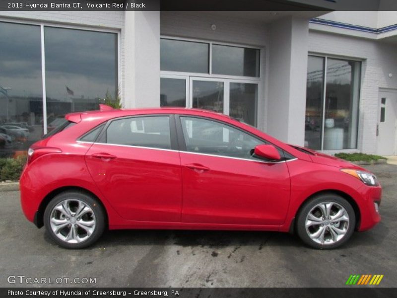 Volcanic Red / Black 2013 Hyundai Elantra GT