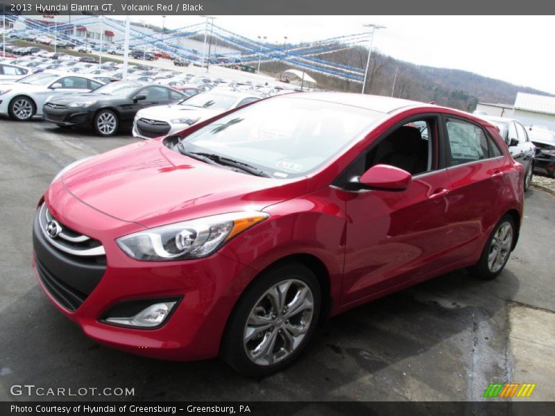 Volcanic Red / Black 2013 Hyundai Elantra GT