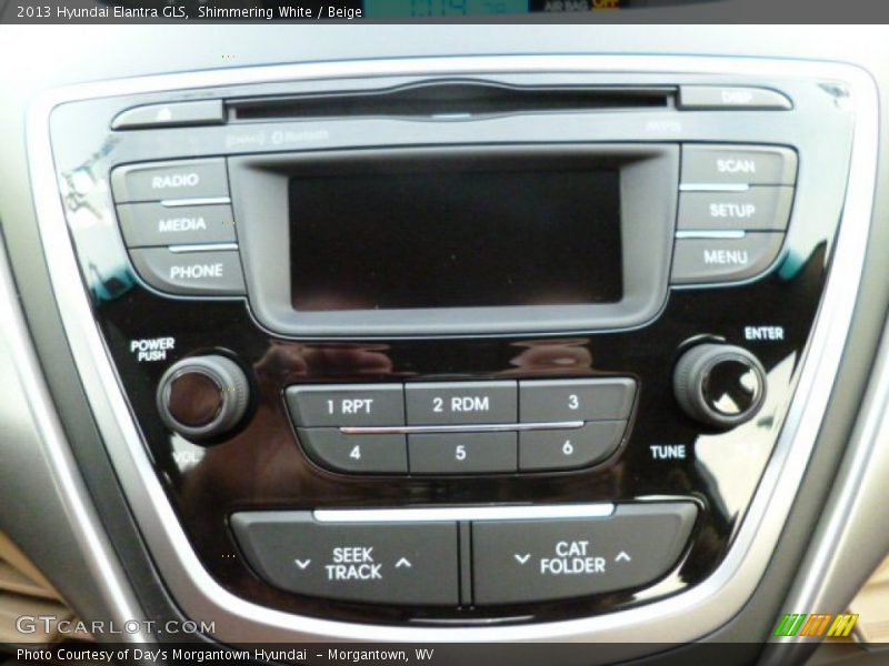 Shimmering White / Beige 2013 Hyundai Elantra GLS