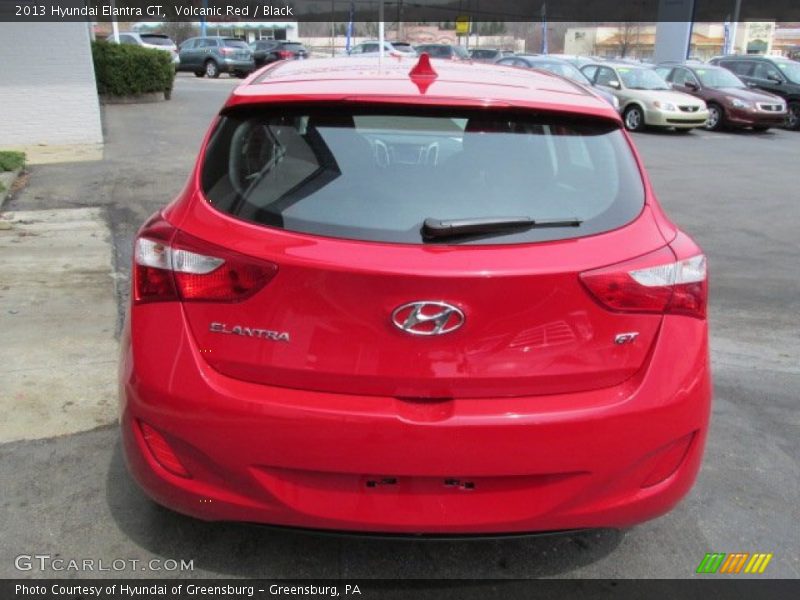 Volcanic Red / Black 2013 Hyundai Elantra GT