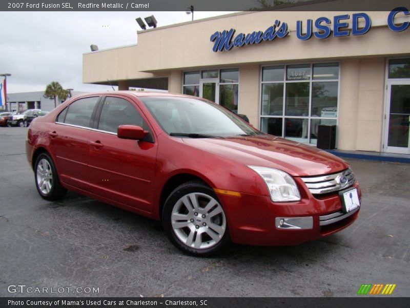 Redfire Metallic / Camel 2007 Ford Fusion SEL