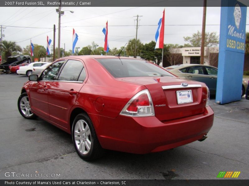 Redfire Metallic / Camel 2007 Ford Fusion SEL