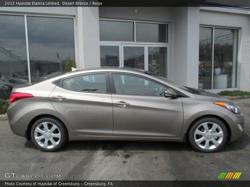 Desert Bronze / Beige 2013 Hyundai Elantra Limited