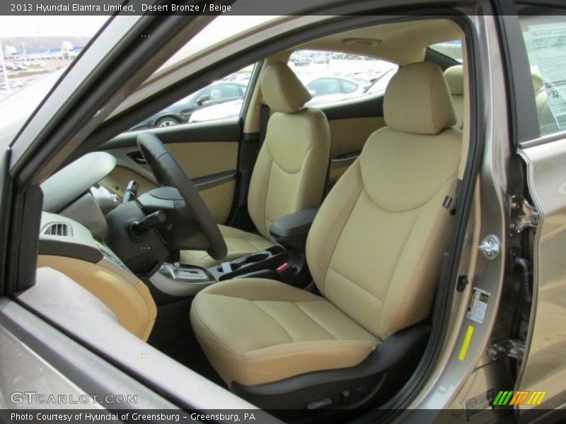 Desert Bronze / Beige 2013 Hyundai Elantra Limited